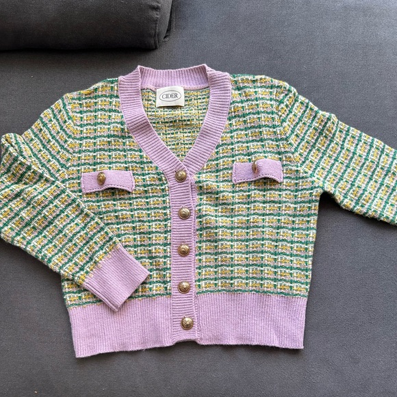 Selling this super cute chanel-inspired cardigan!! - Picture 1 of 2
